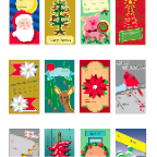Vector Art Christmas Labels